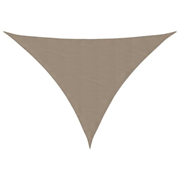Sonnensegel Oxford-Gewebe Dreieckig 5x5x6 m Taupe