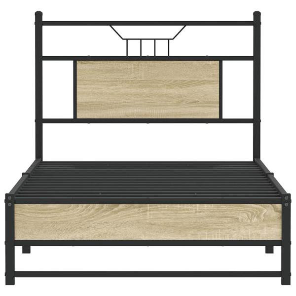 Bettgestell ohne Matratze Sonoma-Eiche 90x190 cm Holzwerkstoff