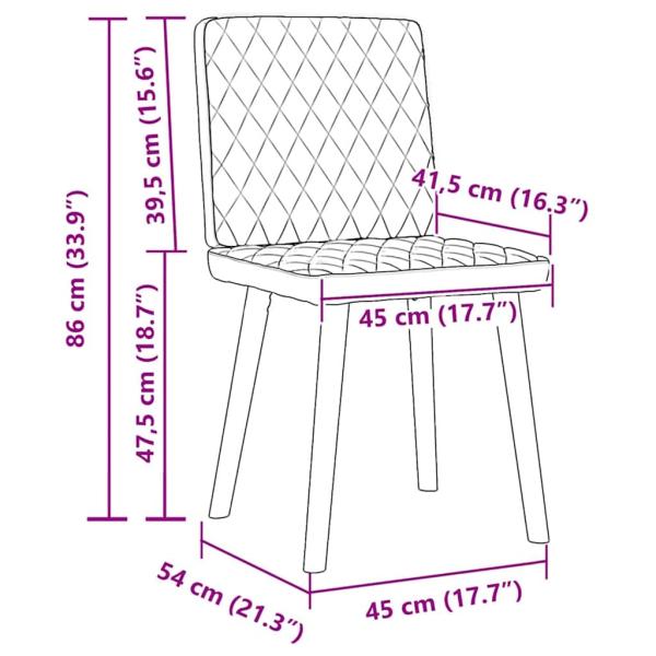 Esszimmerstühle 2 Stk. Schwarz Stoff