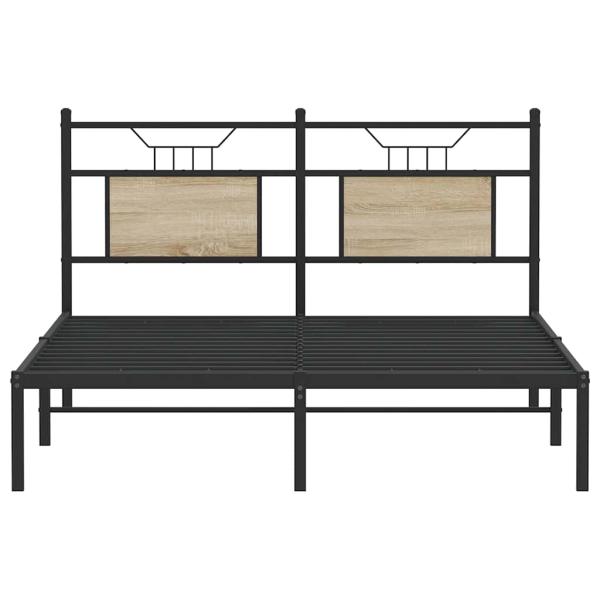 Bettgestell ohne Matratze Sonoma-Eiche 140x200 cm Holzwerkstoff