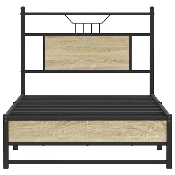 Bettgestell ohne Matratze Sonoma-Eiche 80x200 cm Holzwerkstoff
