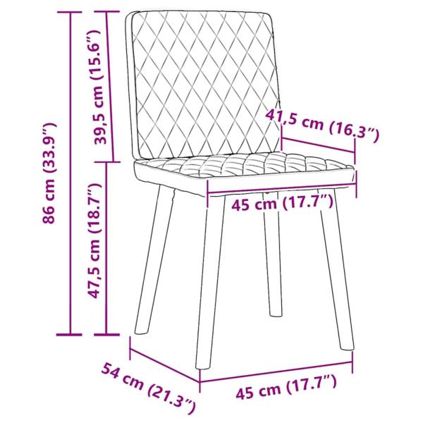Esszimmerstühle 6 Stk. Schwarz Stoff