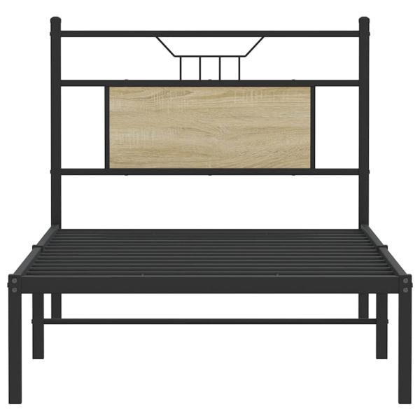 Bettgestell ohne Matratze Sonoma-Eiche 90x190 cm Holzwerkstoff