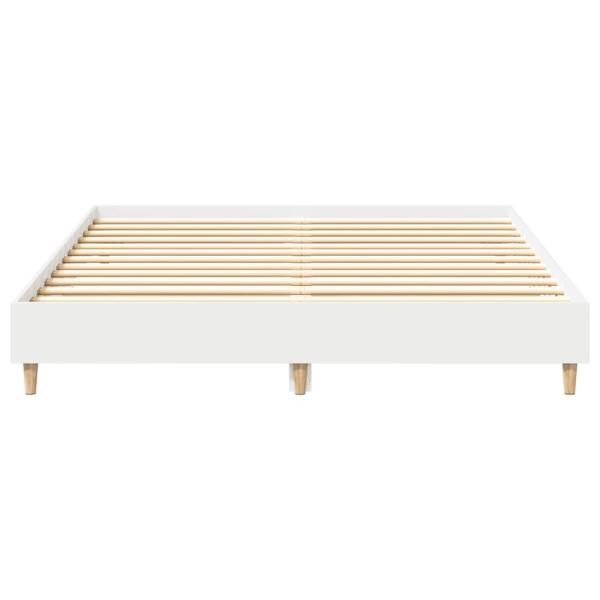 Bettgestell ohne Matratze Weiß 150x200 cm Holzwerkstoff