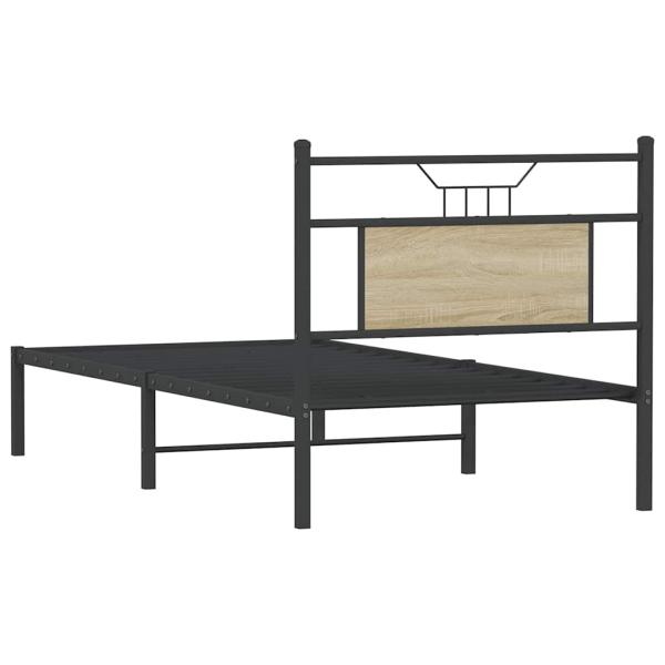 Bettgestell ohne Matratze Sonoma-Eiche 90x200 cm Holzwerkstoff