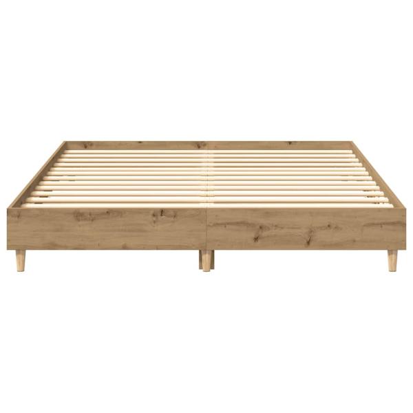 Bettgestell ohne Matratze Artisan-Eiche 140x200cm Holzwerkstoff