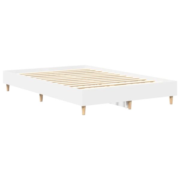 Bettgestell ohne Matratze Weiß 120x200 cm Holzwerkstoff
