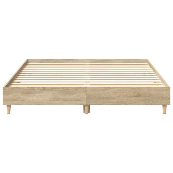 Bettgestell ohne Matratze Sonoma-Eiche 150x200 cm Holzwerkstoff