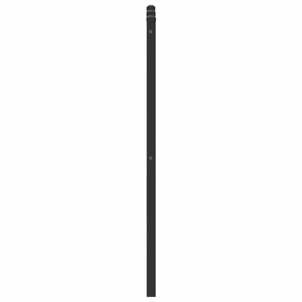 Kopfteil Räuchereiche 120 cm Holzwerkstoff und Stahl