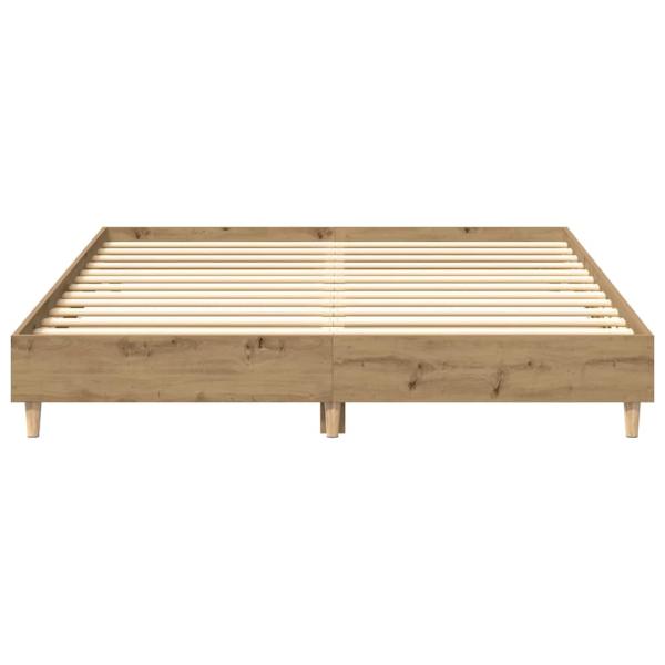 Bettgestell ohne Matratze Artisan-Eiche 150x200cm Holzwerkstoff