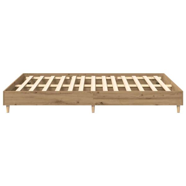Bettgestell ohne Matratze Artisan-Eiche 150x200cm Holzwerkstoff