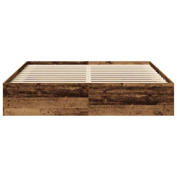 Bettgestell ohne Matratze Altholz-Optik 180x200cm Holzwerkstoff