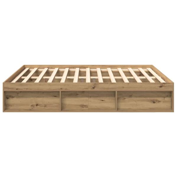 Bettgestell ohne Matratze Artisan-Eiche 180x200cm Holzwerkstoff