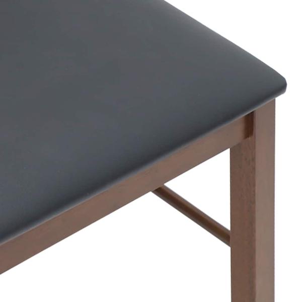 Esszimmerstühle mit Kissen 2 Stk. Braun Massivholz Gummibaum