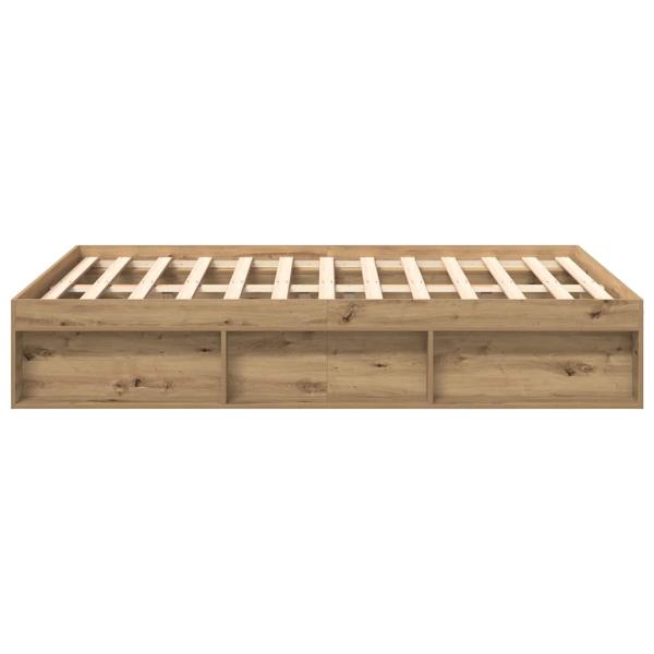 Bettgestell ohne Matratze Artisan-Eiche 120x200cm Holzwerkstoff