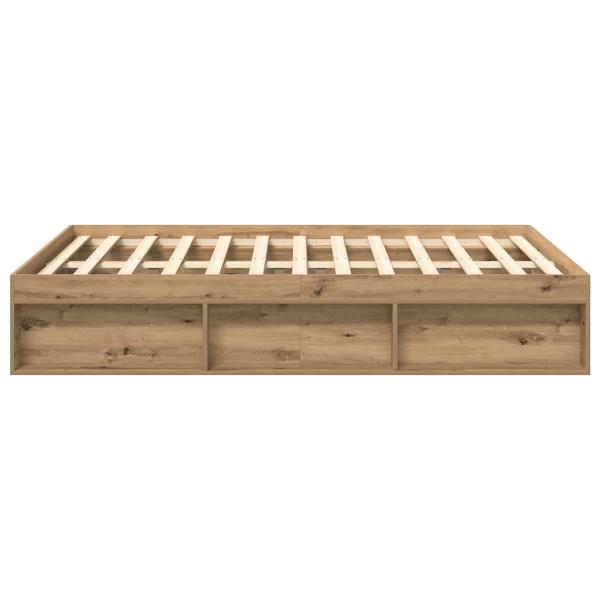 Bettgestell ohne Matratze Artisan-Eiche 120x190cm Holzwerkstoff