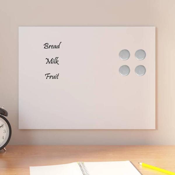 ARDEBO.de - Magnettafel Wandmontage Weiß 40x30 cm Hartglas