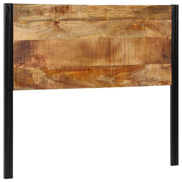 ARDEBO.de - Kopfteil 120 cm Massivholz Mango und Eisen