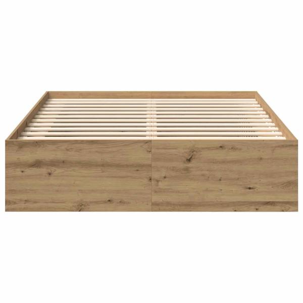 Bettgestell ohne Matratze Artisan-Eiche 140x200cm Holzwerkstoff