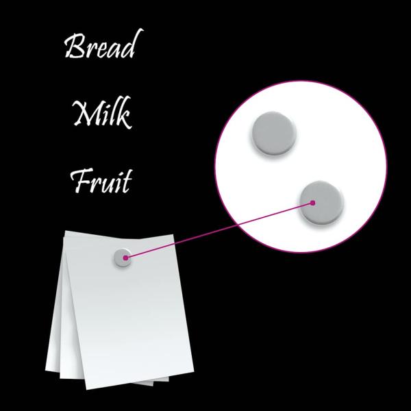 Magnettafel Wandmontage Schwarz 80x30 cm Hartglas