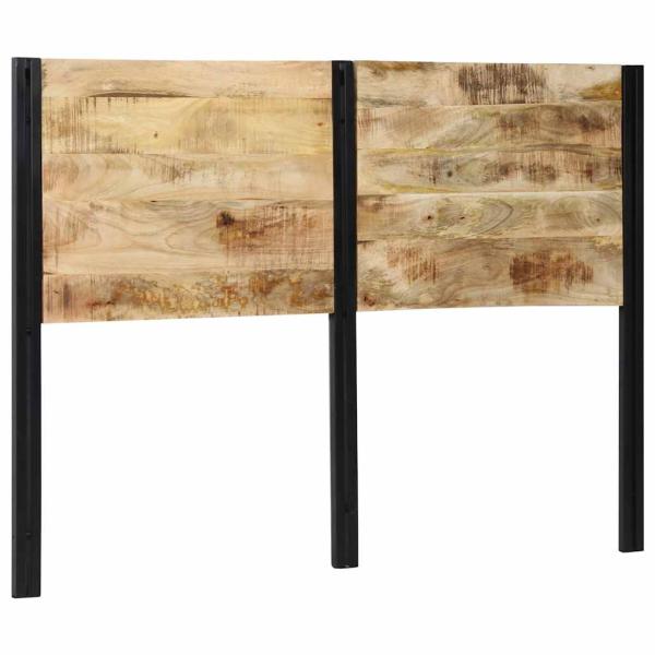 ARDEBO.de - Kopfteil 140 cm Massivholz Mango und Eisen