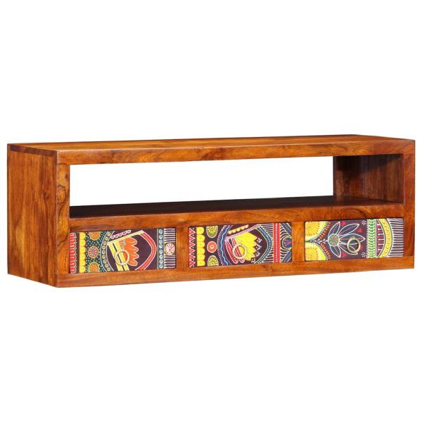 ARDEBO.de - TV-Wandschrank Mehrfarbig 90x30x30 cm Massivholz Akazie