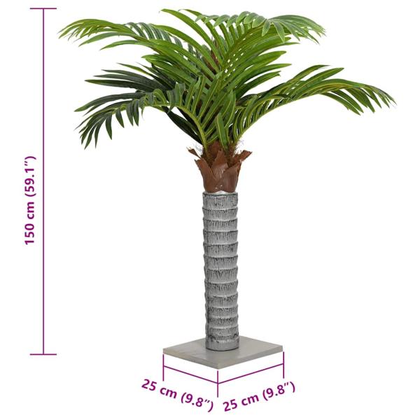 Palme Künstlich 12 Blätter 150 cm Grün