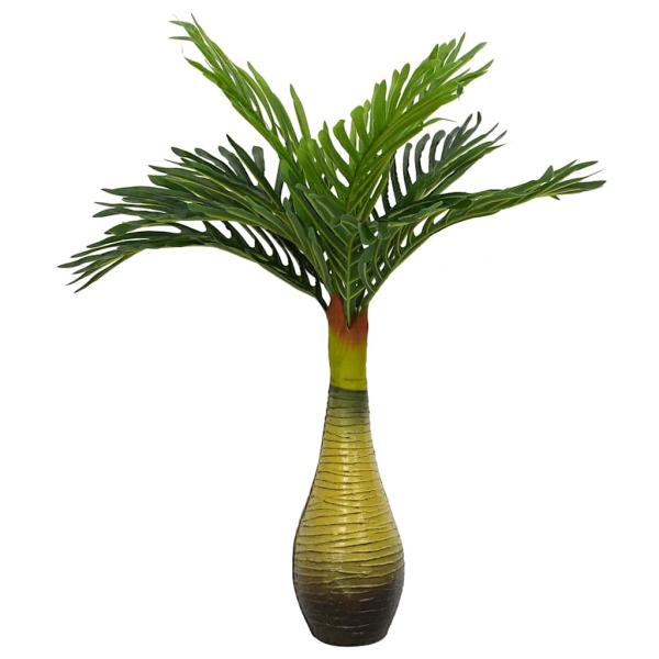ARDEBO.de - Palme Künstlich 9 Blätter 70 cm Grün
