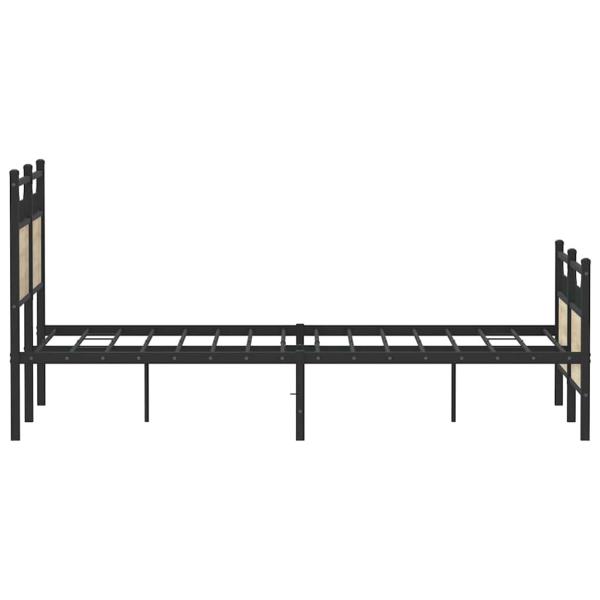 Bettgestell ohne Matratze Sonoma-Eiche 137x190 cm Holzwerkstoff