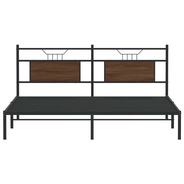 Bettgestell ohne Matratze Braun Eichen-Optik 183x213 cm