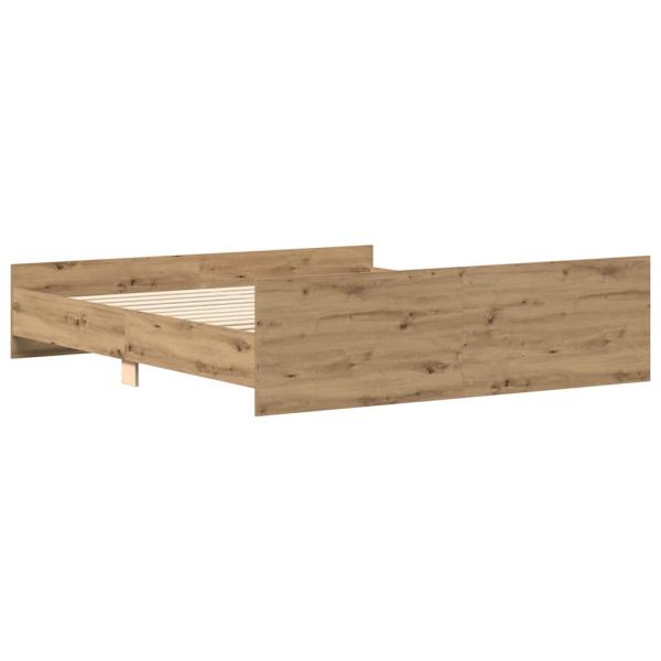 Bettgestell ohne Matratze Artisan-Eiche 160x200cm Holzwerkstoff