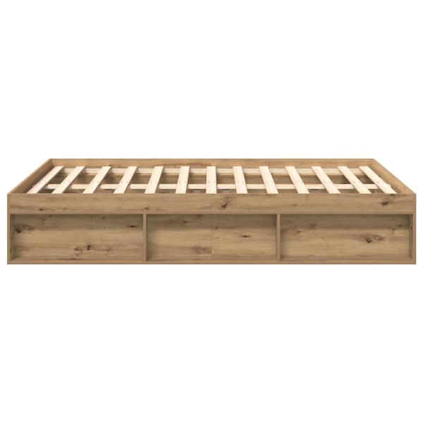 Bettgestell ohne Matratze Artisan-Eiche 160x200cm Holzwerkstoff