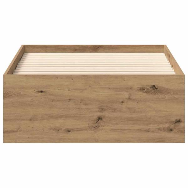 Bettgestell ohne Matratze Artisan-Eiche 90x190cm Holzwerkstoff