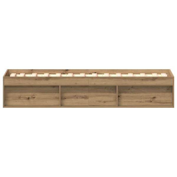 Bettgestell ohne Matratze Artisan-Eiche 90x190cm Holzwerkstoff