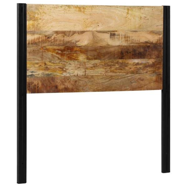 ARDEBO.de - Kopfteil 100 cm Massivholz Mango und Eisen