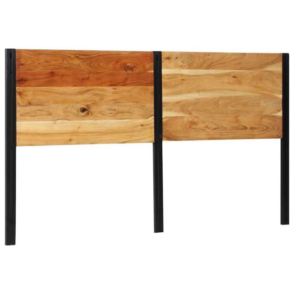 ARDEBO.de - Kopfteil 180 cm Massivholz Akazie und Eisen