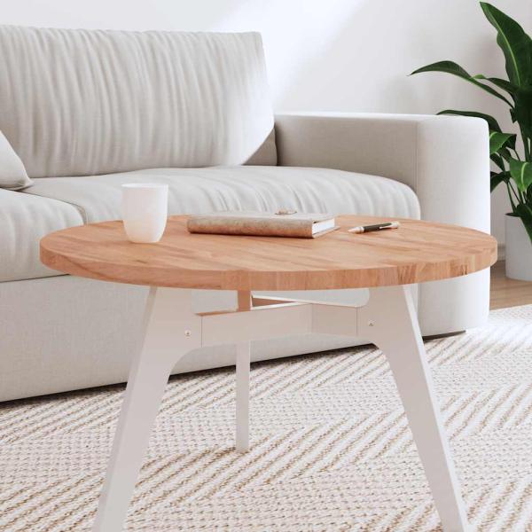 ARDEBO.de - Tischplatte Ø70x2,5 cm Rund Massivholz Buche