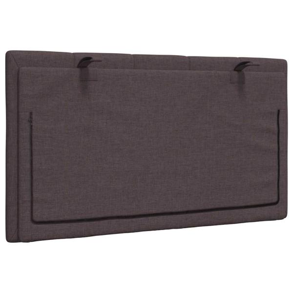 Kopfteil-Kissen Dunkelbraun 90 cm Stoff