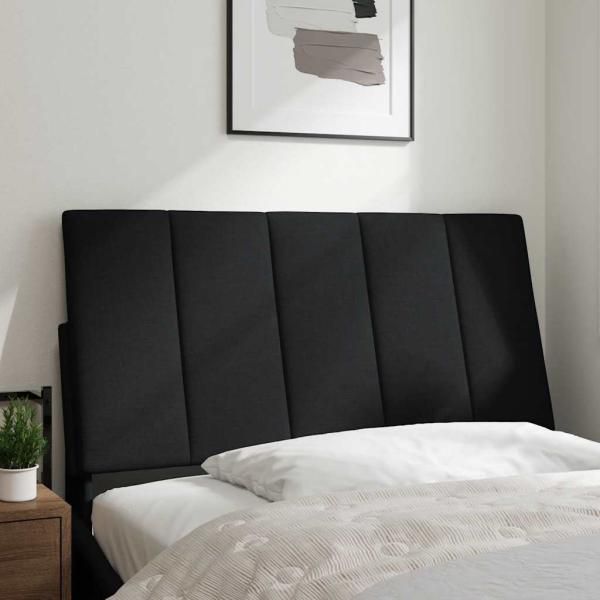 Kopfteil-Kissen Schwarz 100 cm Stoff