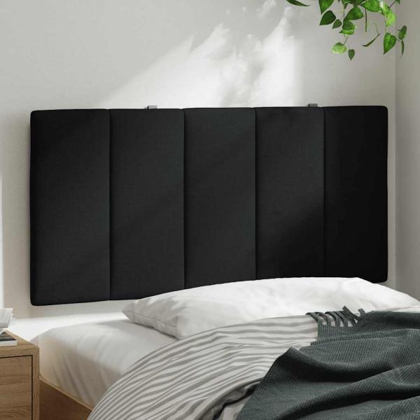 Kopfteil-Kissen Schwarz 100 cm Stoff