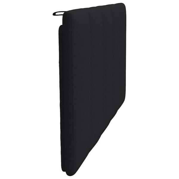 Kopfteil-Kissen Schwarz 100 cm Stoff