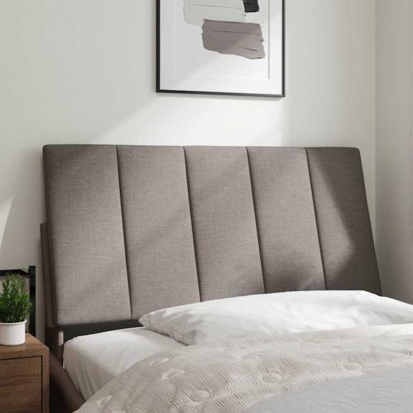 Kopfteil-Kissen Taupe 100 cm Stoff