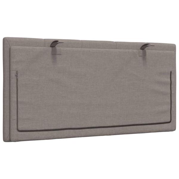 Kopfteil-Kissen Taupe 100 cm Stoff