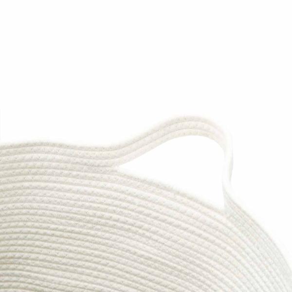 Aufbewahrungskorb Schwarz und Weiß 49x65 cm Baumwolle