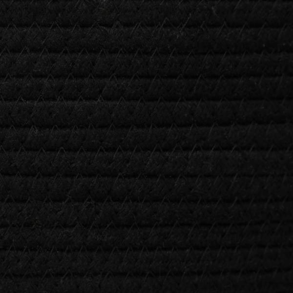 Aufbewahrungskorb Schwarz und Weiß 49x65 cm Baumwolle