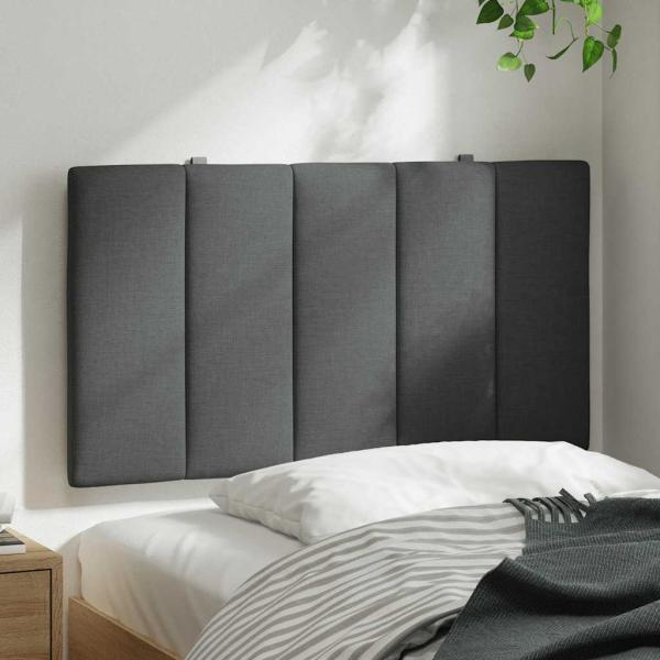 Kopfteil-Kissen Dunkelgrau 80 cm Stoff