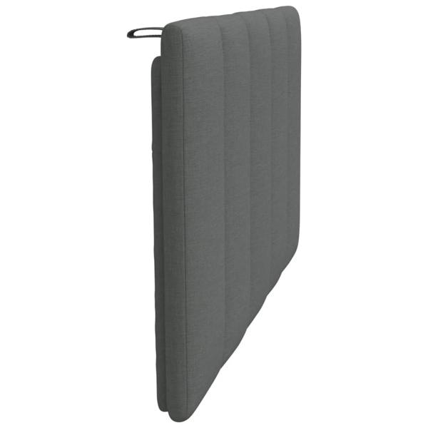 Kopfteil-Kissen Dunkelgrau 80 cm Stoff