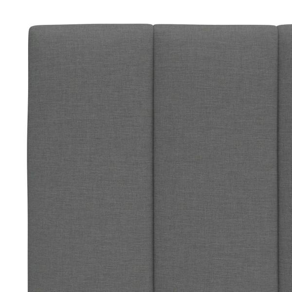 Kopfteil-Kissen Dunkelgrau 80 cm Stoff