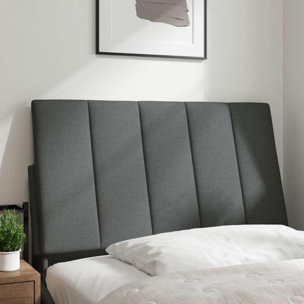 Kopfteil-Kissen Dunkelgrau 90 cm Stoff