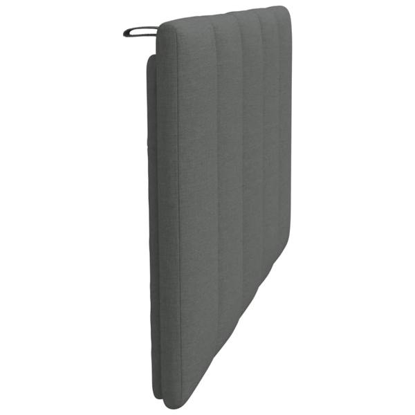 Kopfteil-Kissen Dunkelgrau 90 cm Stoff